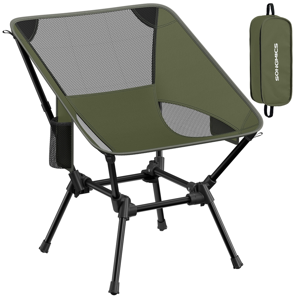 BAMYRY Camping Chair with Storage Pockets - Green