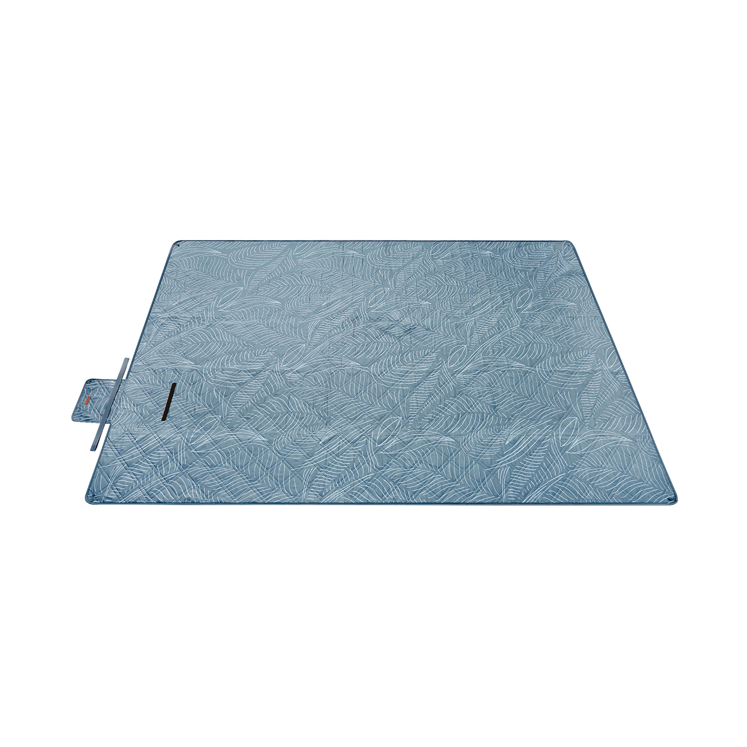 Picnic Blanket - GRANOS Leaf Pattern 300 x 200 cm Water-Resistant - Light Blue