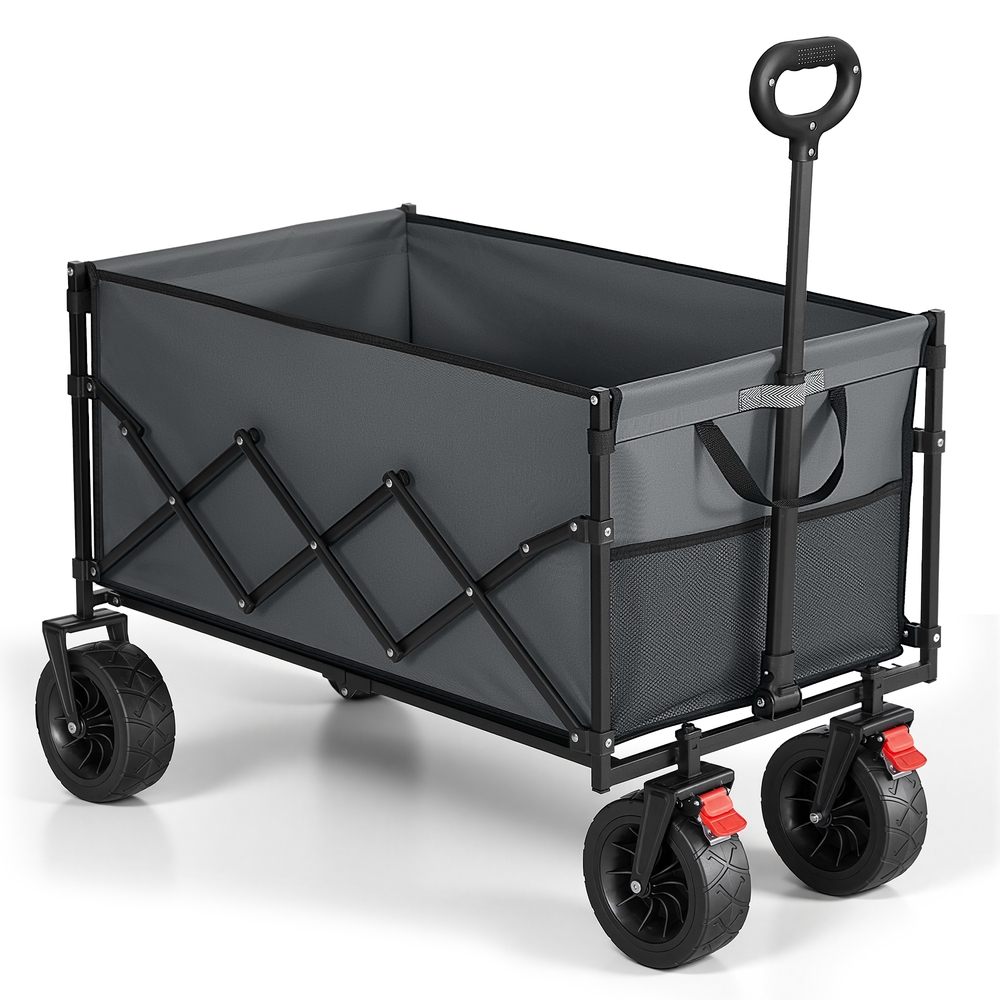 BEBOPO Foldable Camping Wagon Cart - Dove Grey