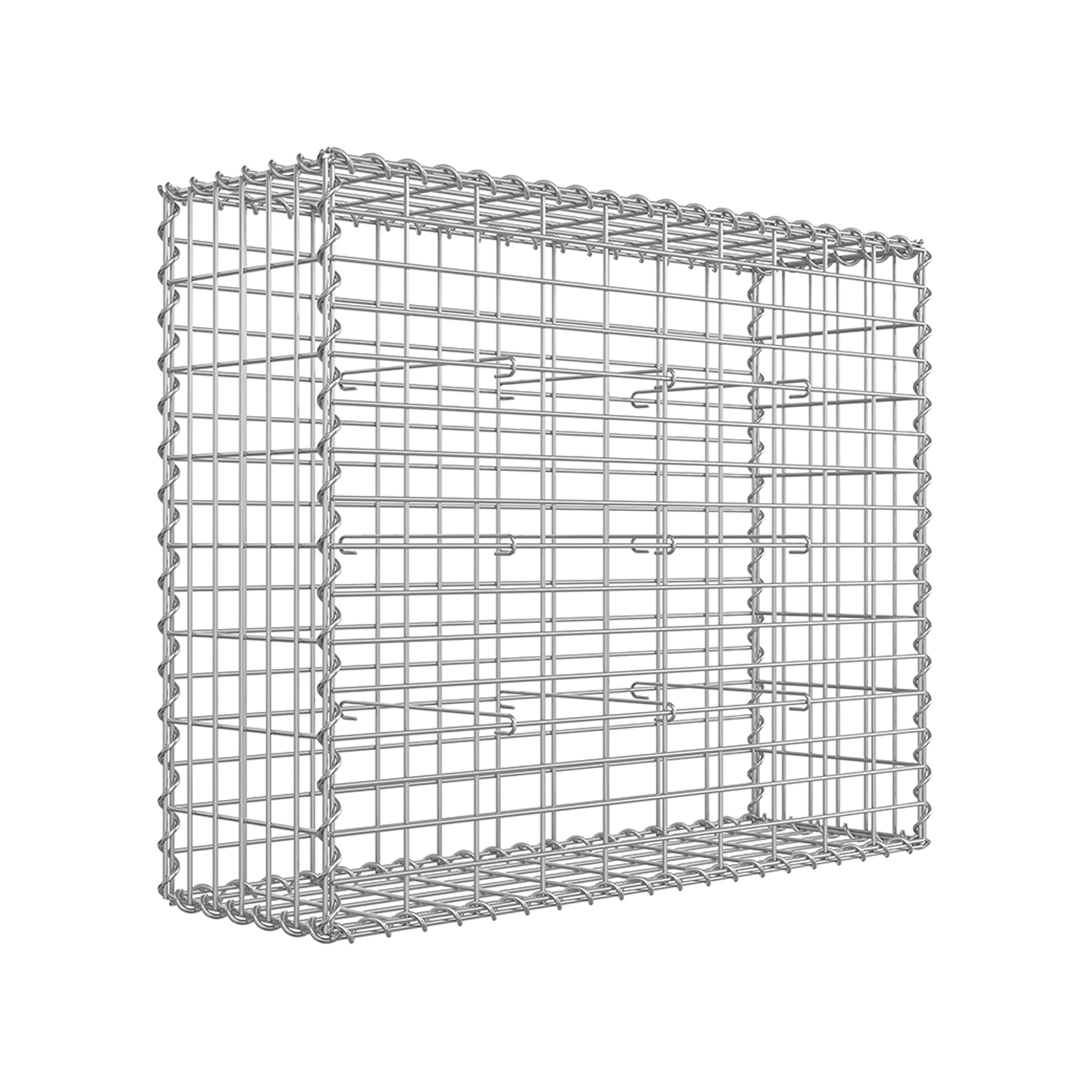 Gabion Cage - ZARNA Metal Mesh Cage - 5 x 10 cm - Sliver