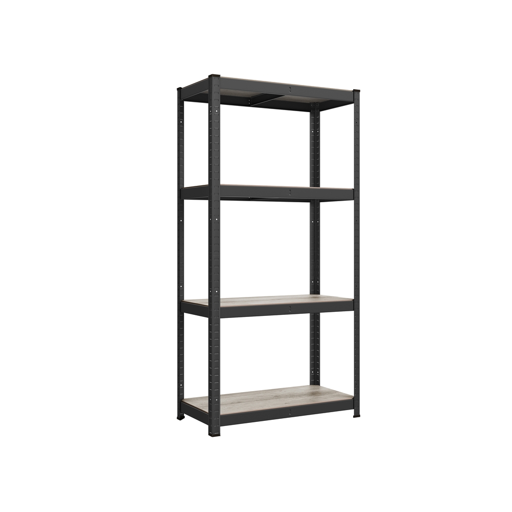 ASXONY Steel Shelving Unit - Greige and Black