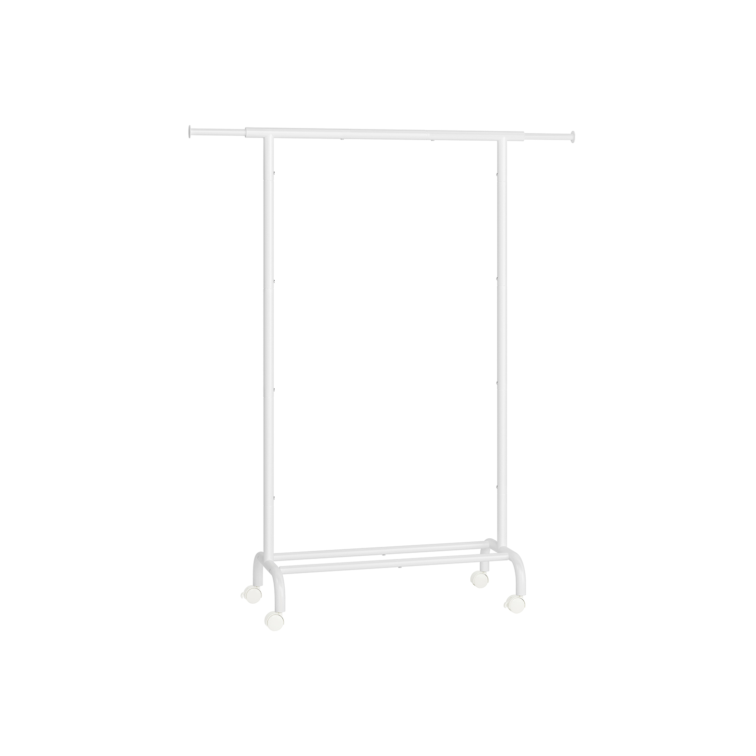 Clothes Rail - FIONIA Extendable Hanging Rail White