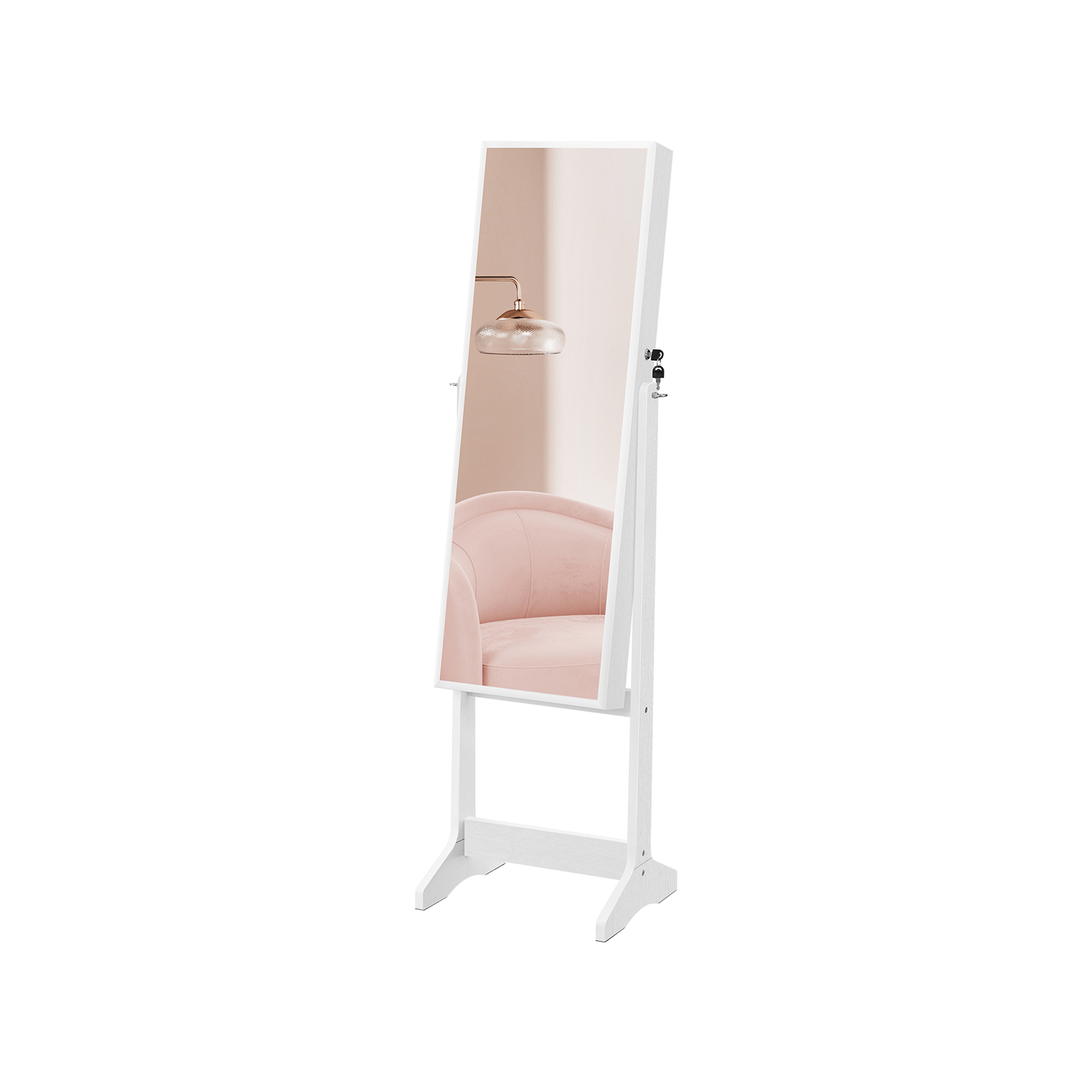 Standing Mirror Jewelry Cabinet