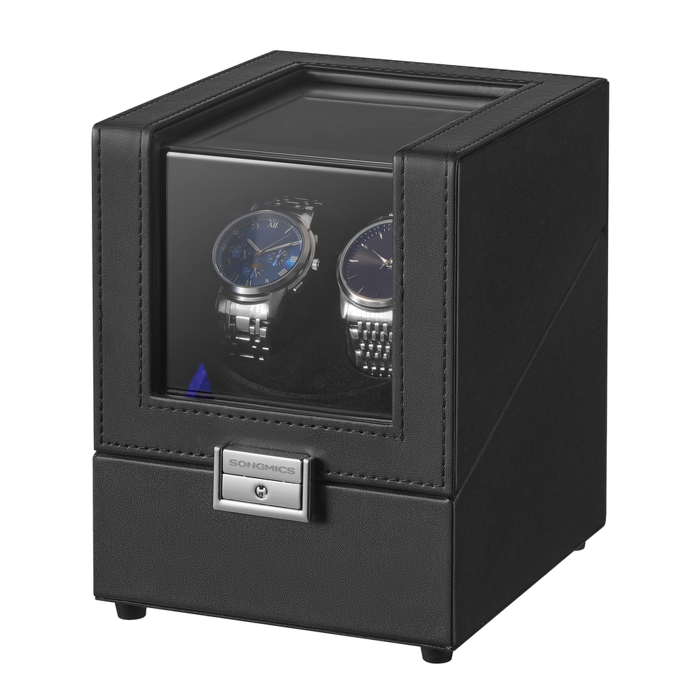 BRMEMO Automatic Double Watch Winder Box - Black