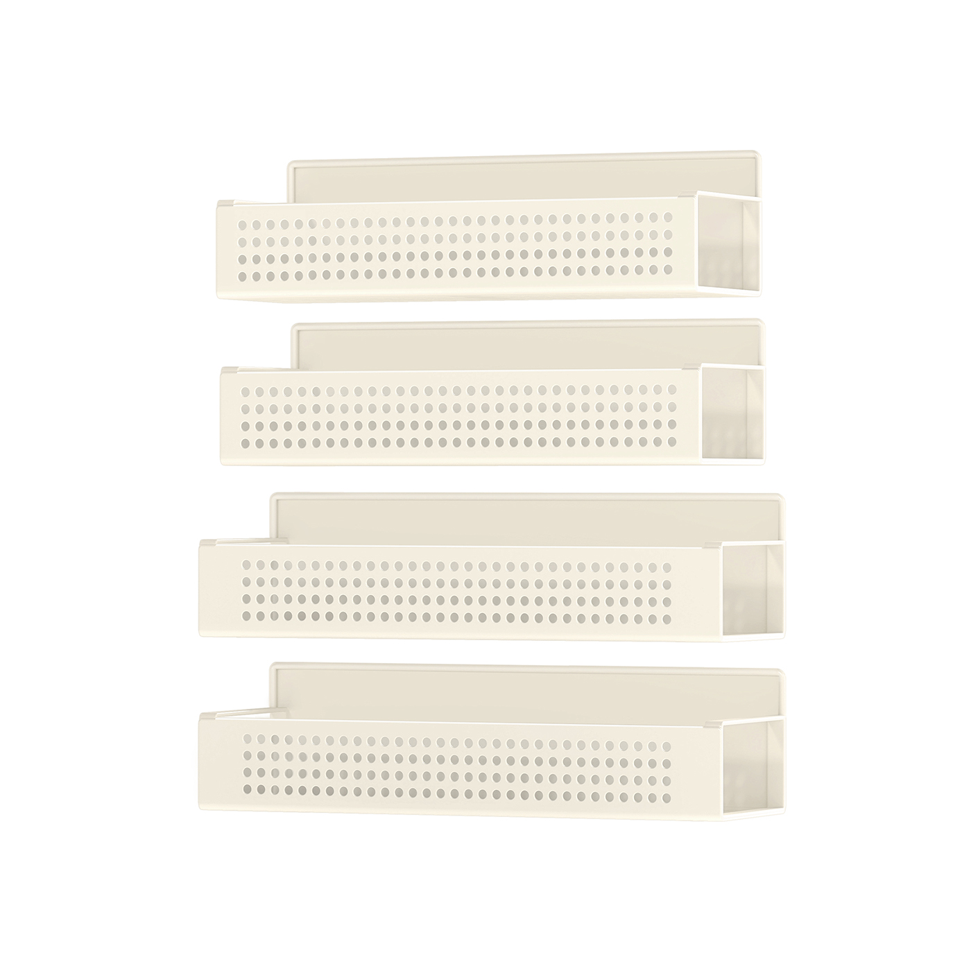 Spice Rack - LUSLIA Magnetic Set Kitchen Appliances No Drilling - White