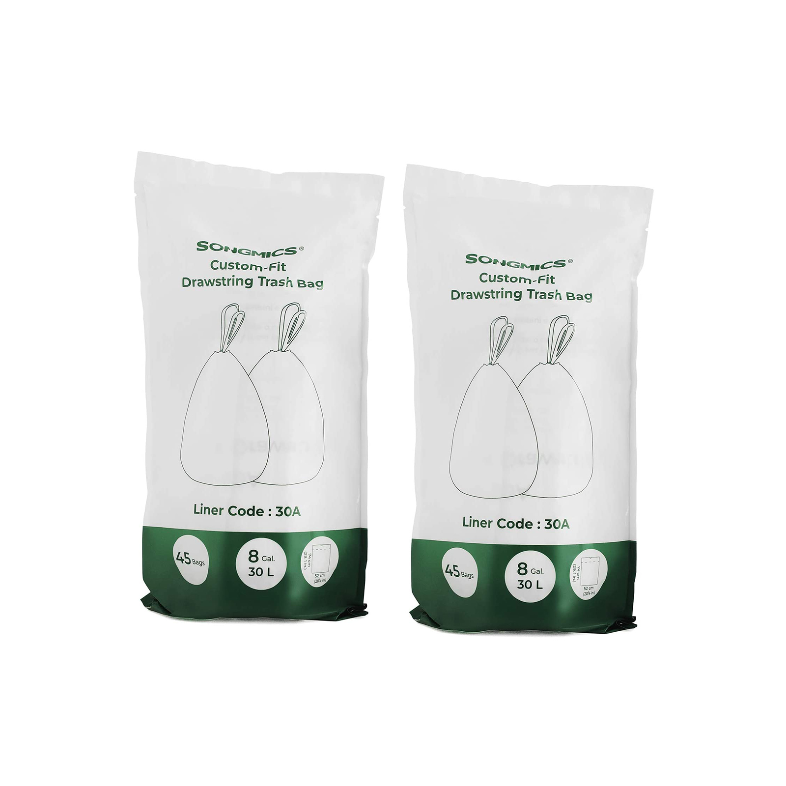 Drawstring Trash Bags - 30L