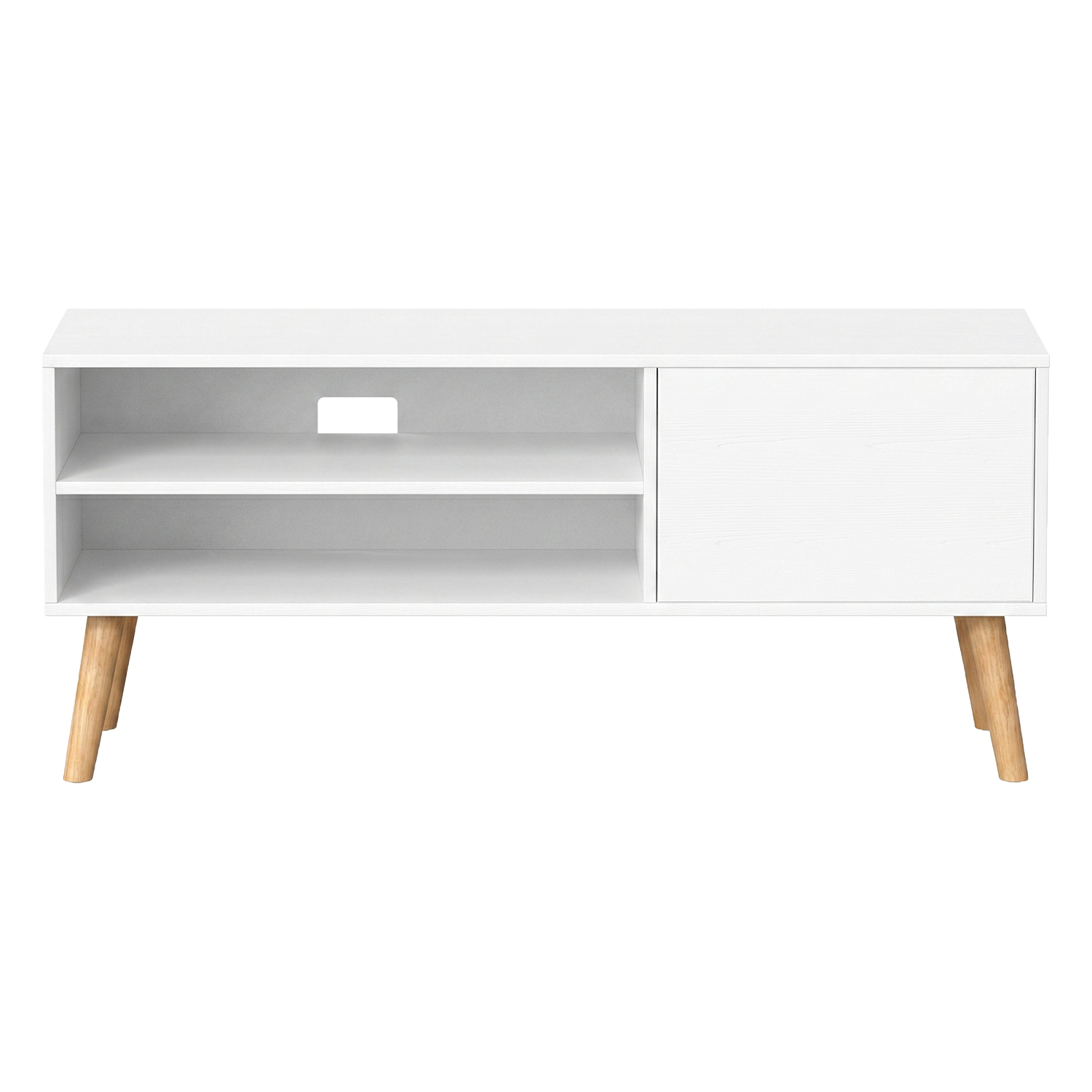 KEFEPI TV Stand for TVs up to 55 Inches - White