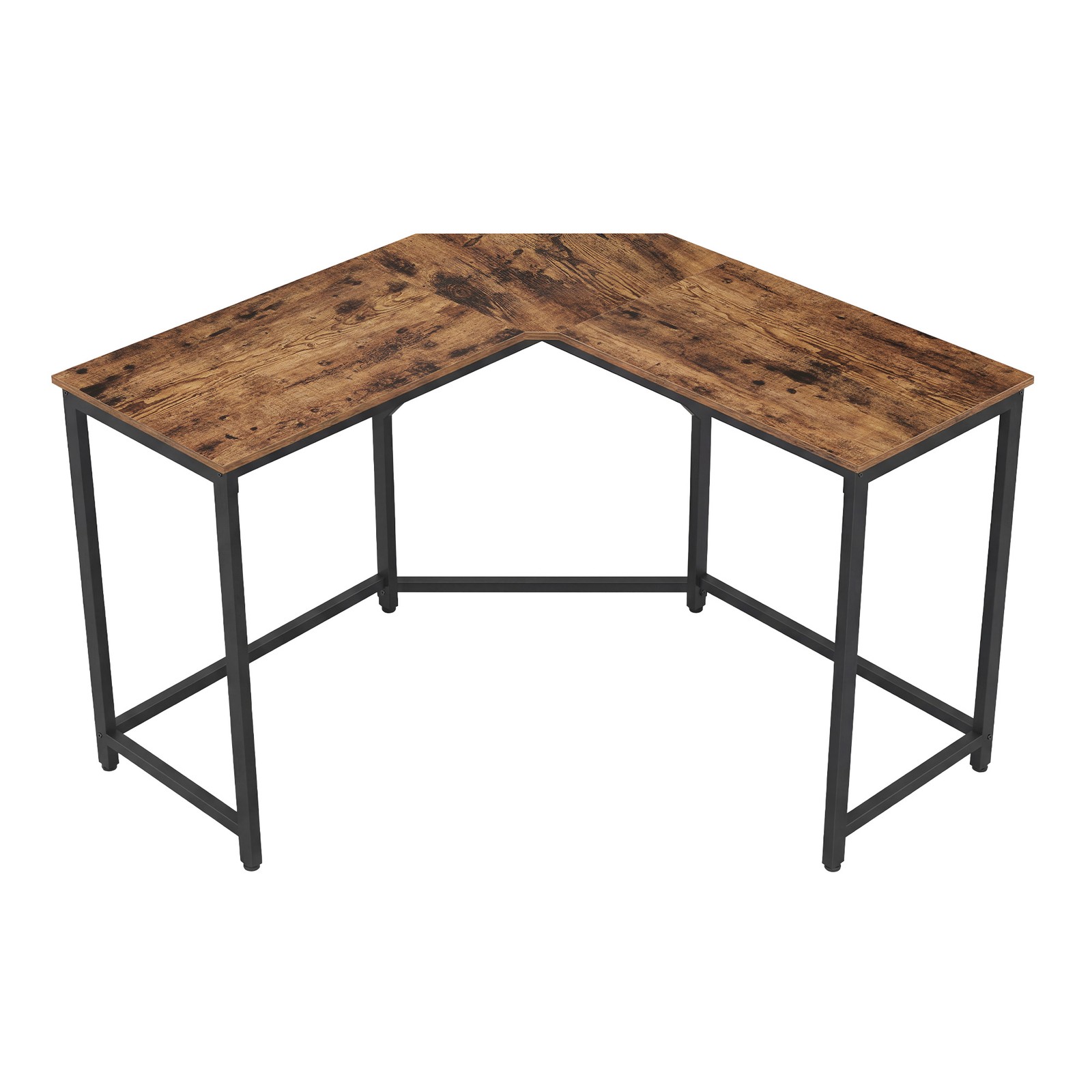 KEPESE L-Shaped Office Desk - Brown