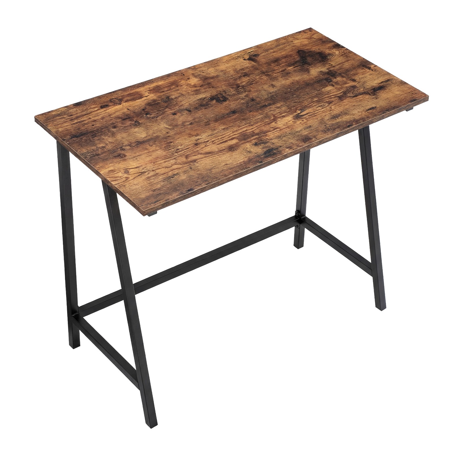 LAGESA Home Office Computer Desk - Brown and Black