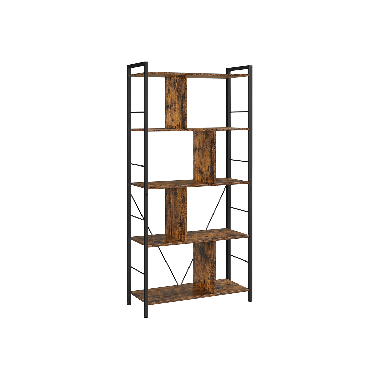Bookshelf,5 Tier Living Room Shelf