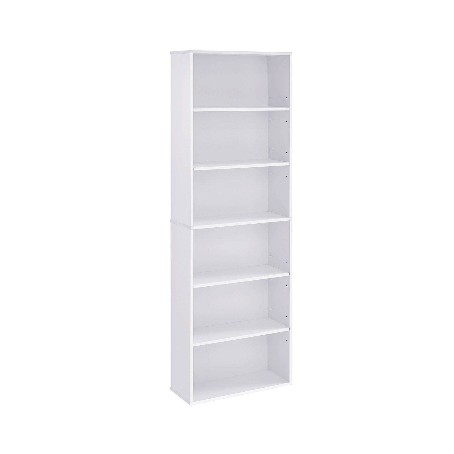 Bookcase - MONNOS 6 Shelve Bookcase - White