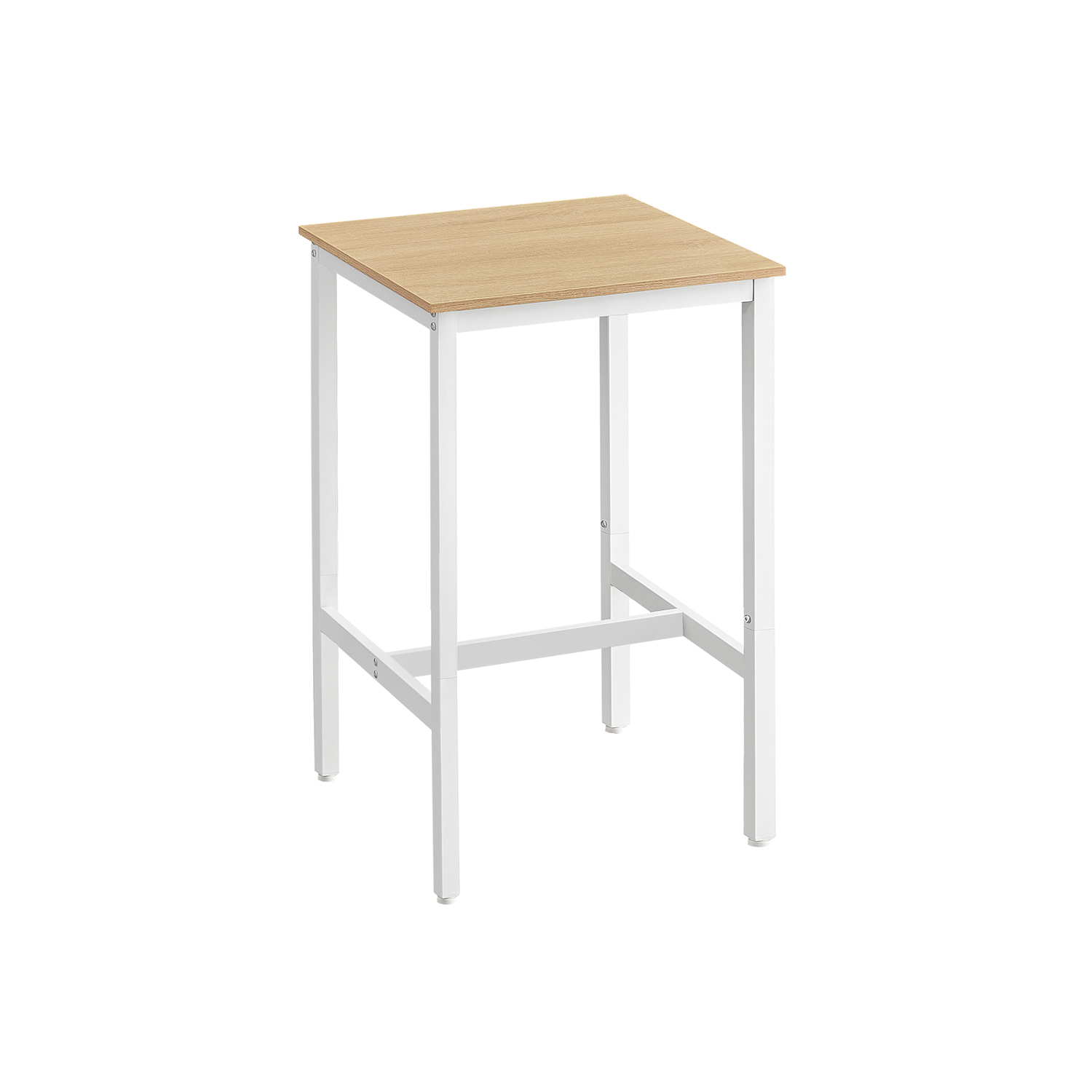 60 x 60 x 92 cm Breakfast Bar Oak Beige and White
