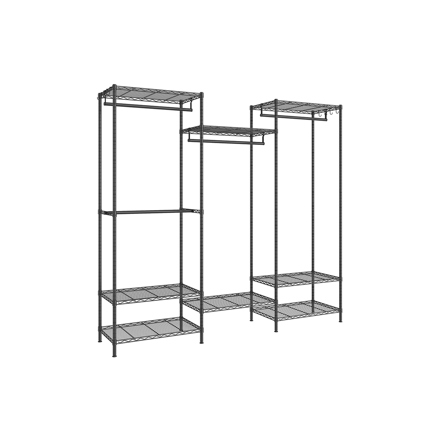 Portable Open Wardrobe Ink Black