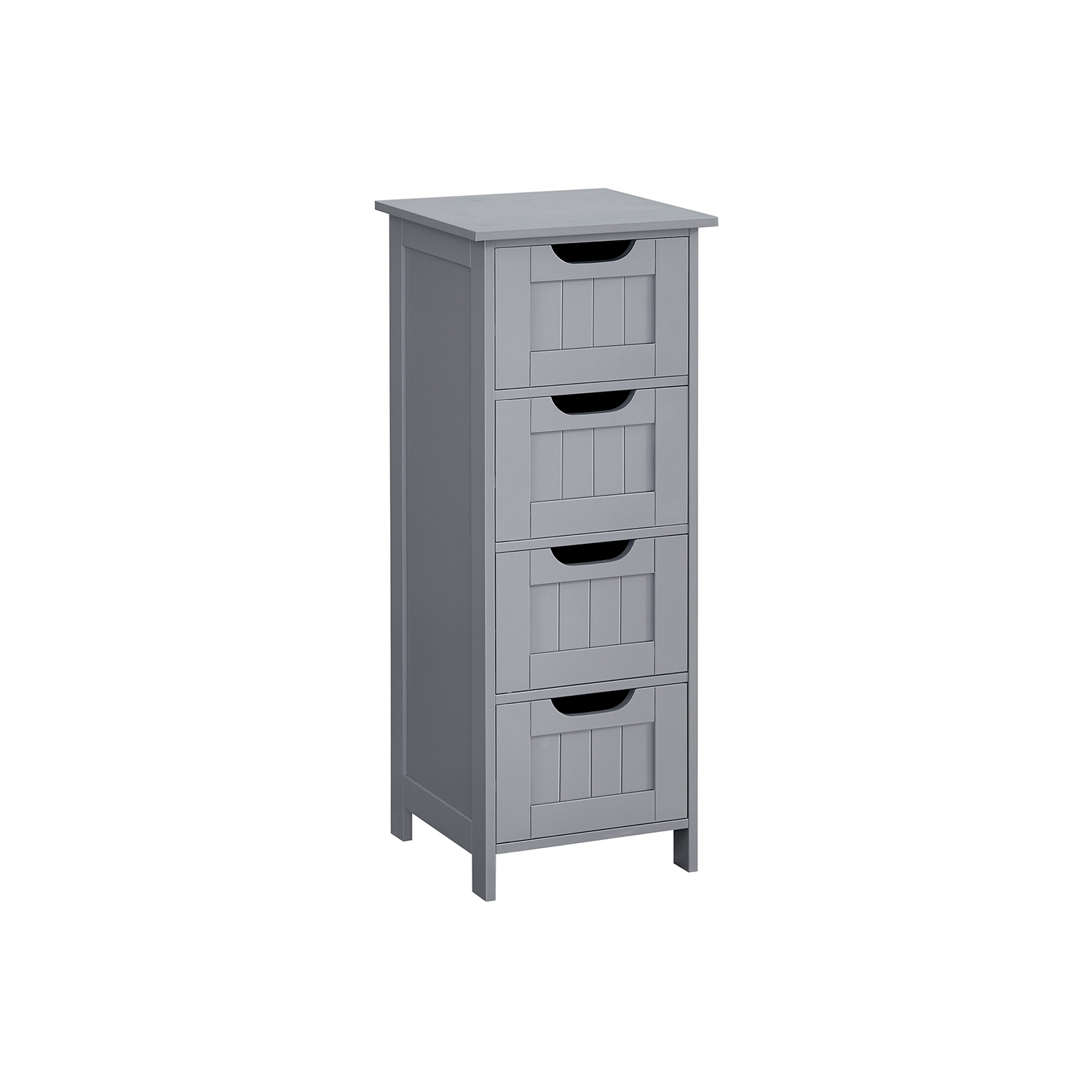 Bathroom Cabinet - MONDA Floor Storage 4 Drawer - Mystic Grey