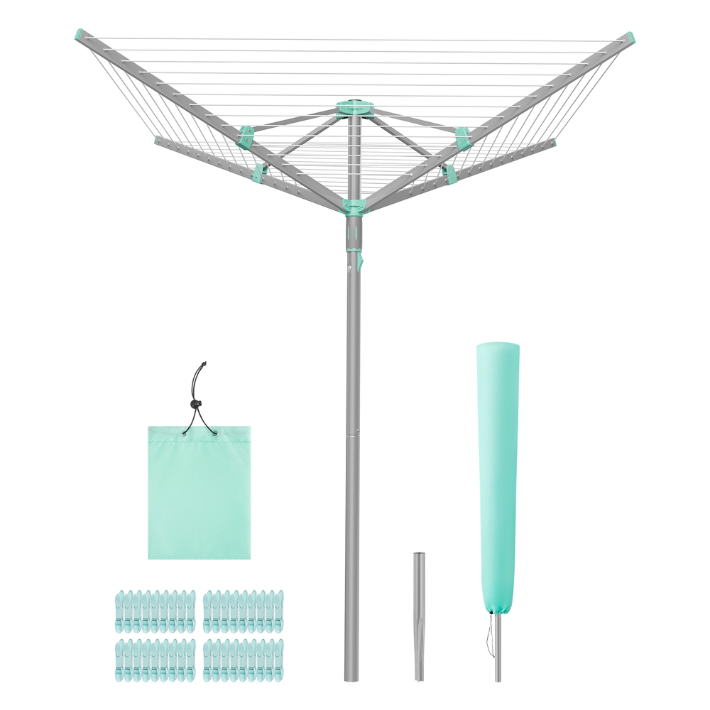 MENEGA Rotary Washing Line 50 m - Silver