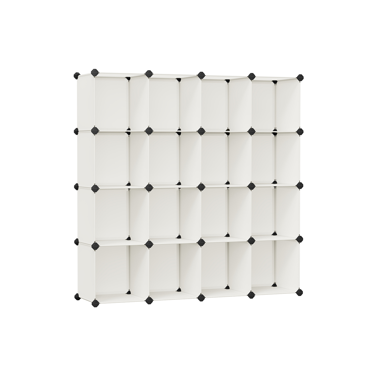 31 x 123 x 123 cm 16-Cube Storage Unit Cream White