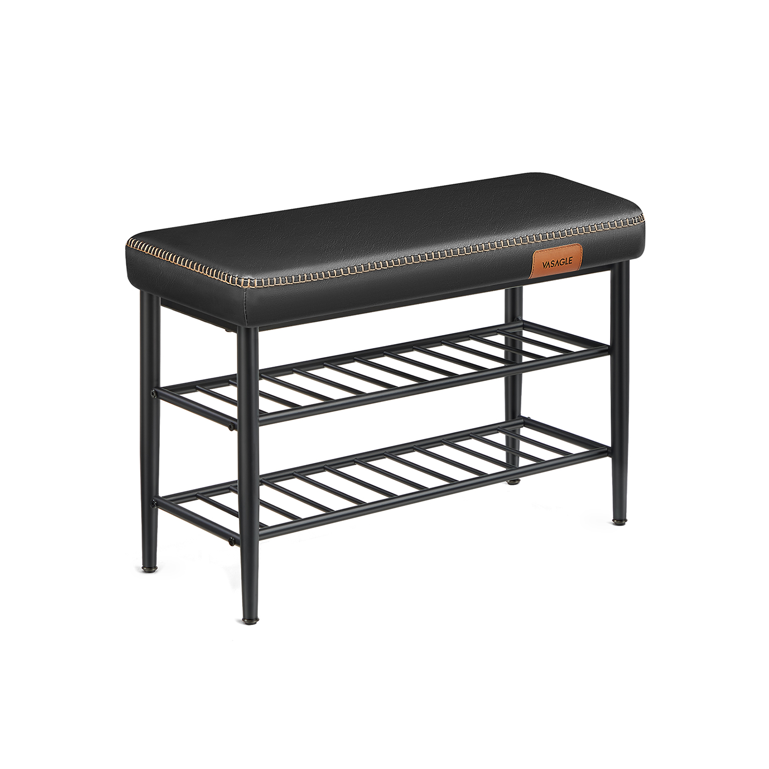 EKHO Collection - Shoe Bench Synthetic Leather Ink Black