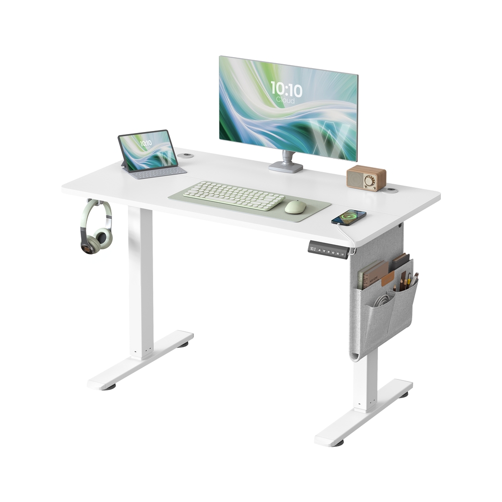 CELSEA Office Desk with Height Adjustable - White