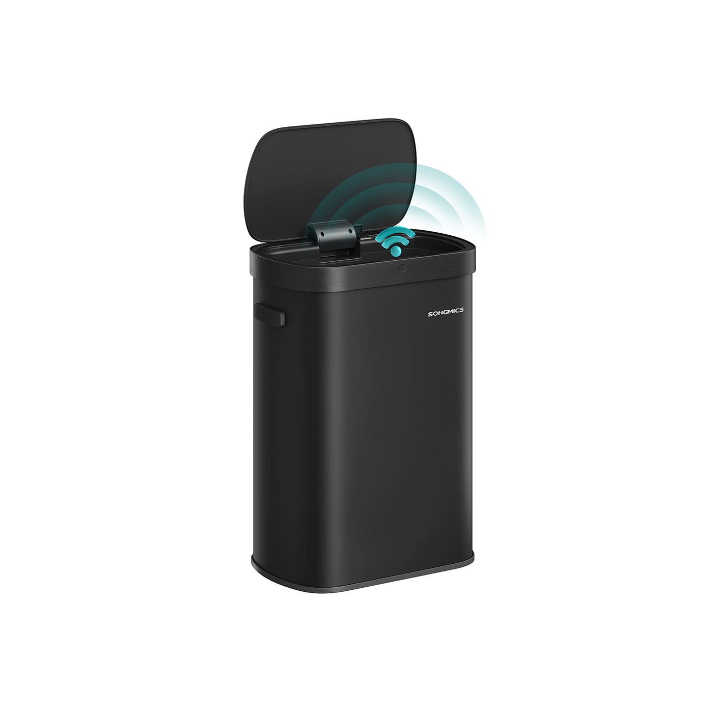 Kitchen Bin - GRAVA Motion Sensor Automatic Opening Soft-Close Lid - Black