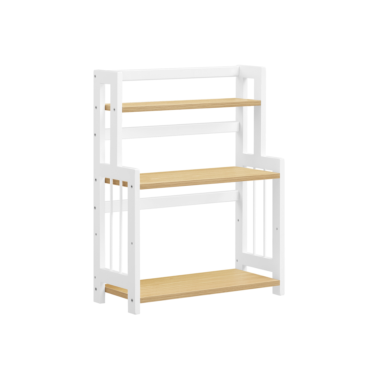 Spice Rack - SERRAH 3 Tier Countertop Bamboo Frame - Natural Oak