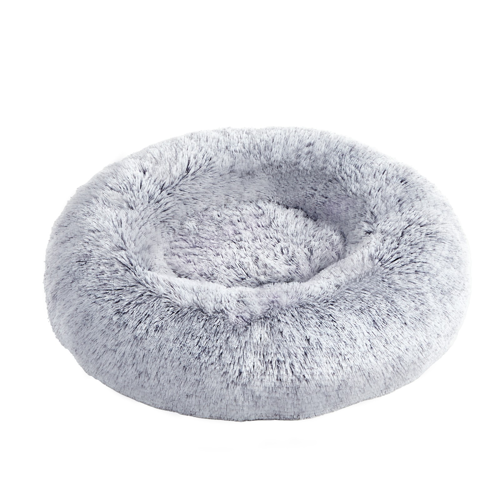 RALUKY Calming Donut Dog Bed - Grey - 70cm