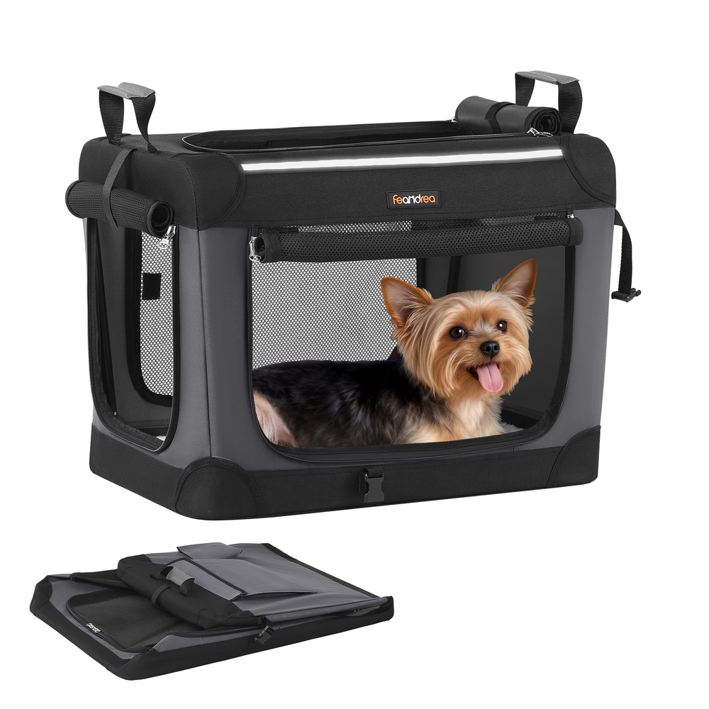 REDOPU Collapsible Dog Crate 50 cm - Ink Black