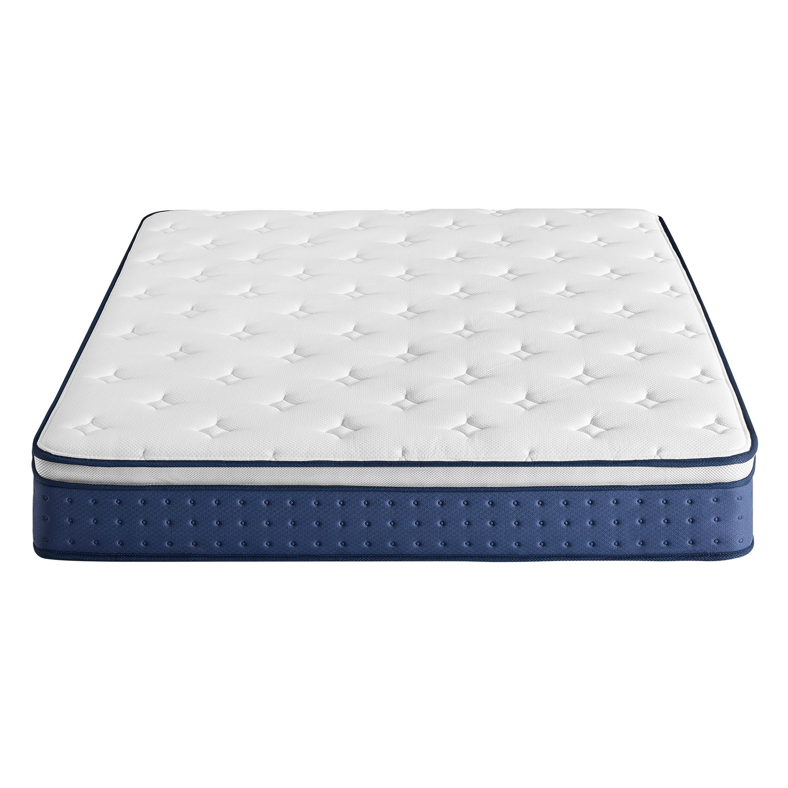SAXUSA King Hybrid Spring and Foam Mattress - Blue