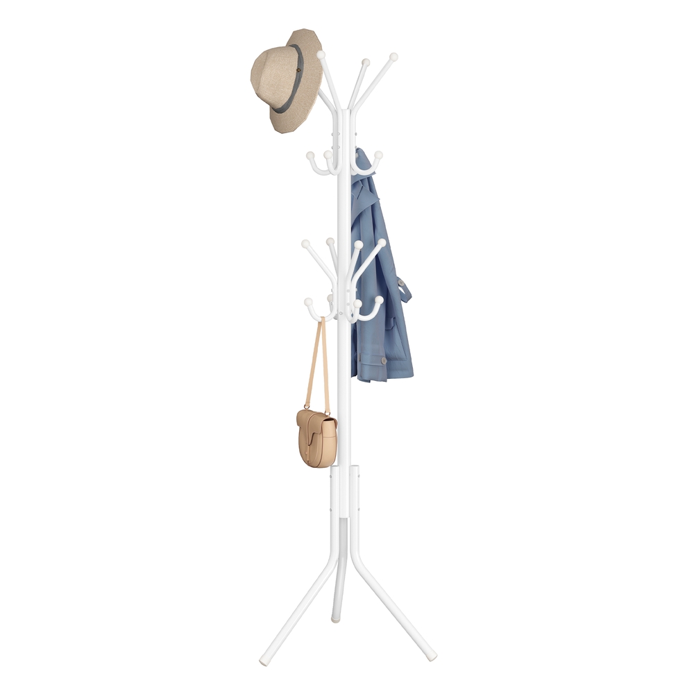 SICUPE Freestanding Metal Coat Rack - Cloud White