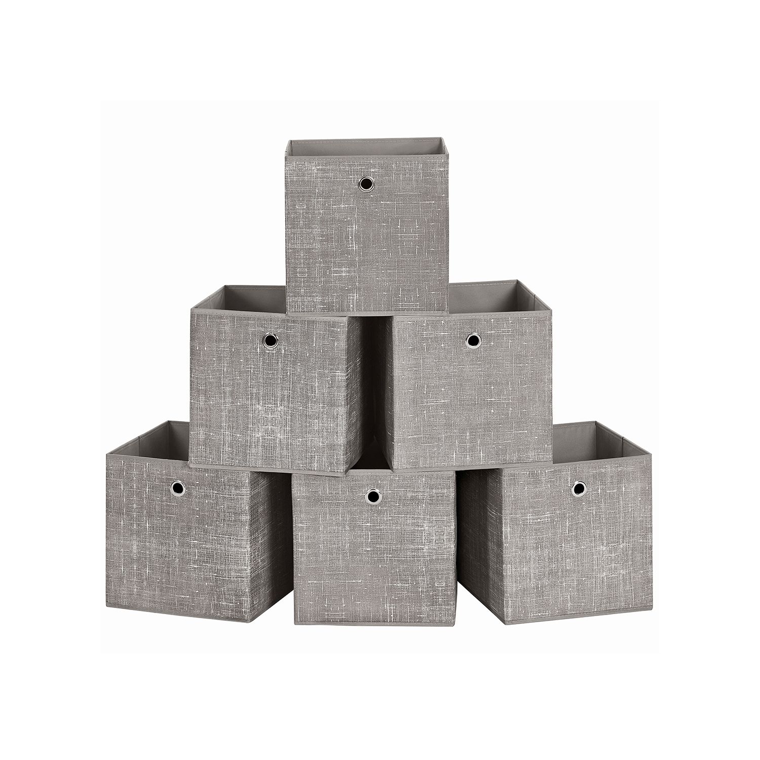 Set of 6 Non-Woven Fabric Box with Handle