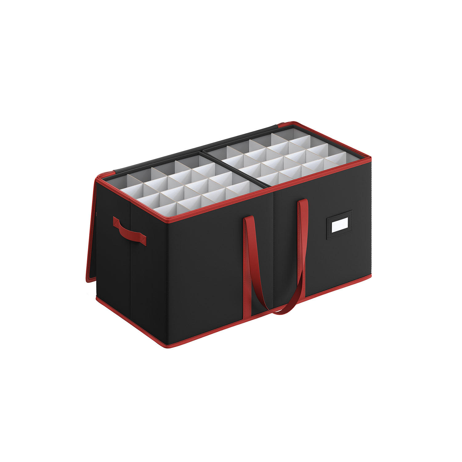 Decoration Storage Box - MONON Large Christmas Storage Box with Handles - Black