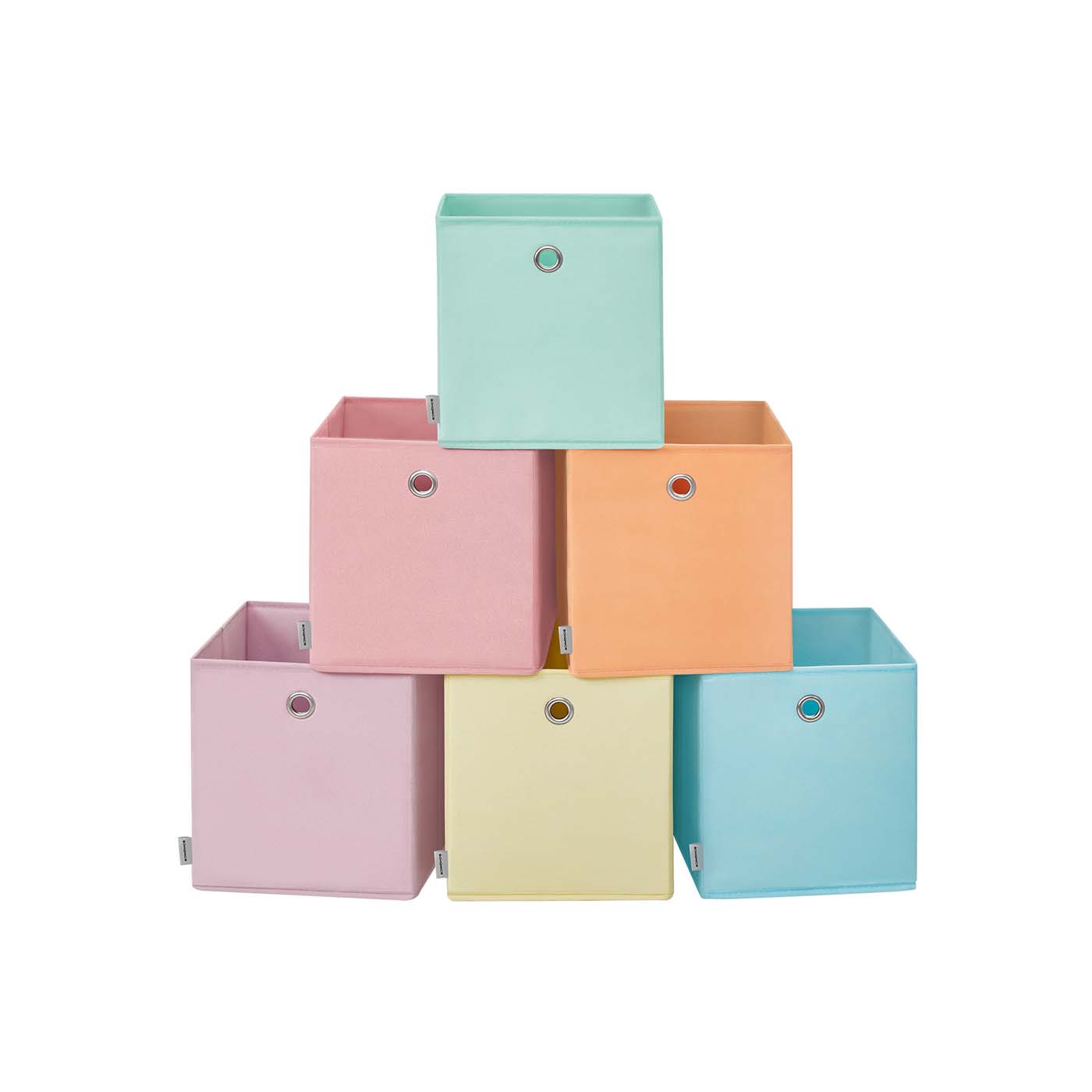 Storage Cubes - ARCRO 6 Storage Organizing Cubes 28cm - Multi Colour