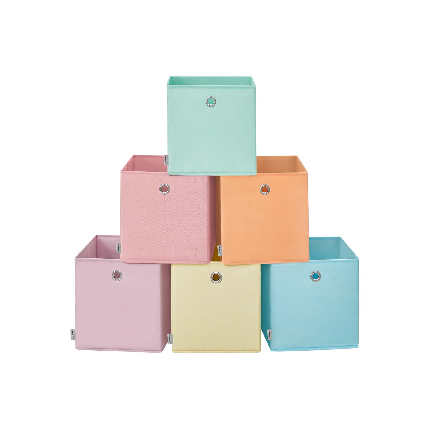 Storage Cubes - ARCRO 6 Storage Organizing Cubes 30cm - Multi Colour
