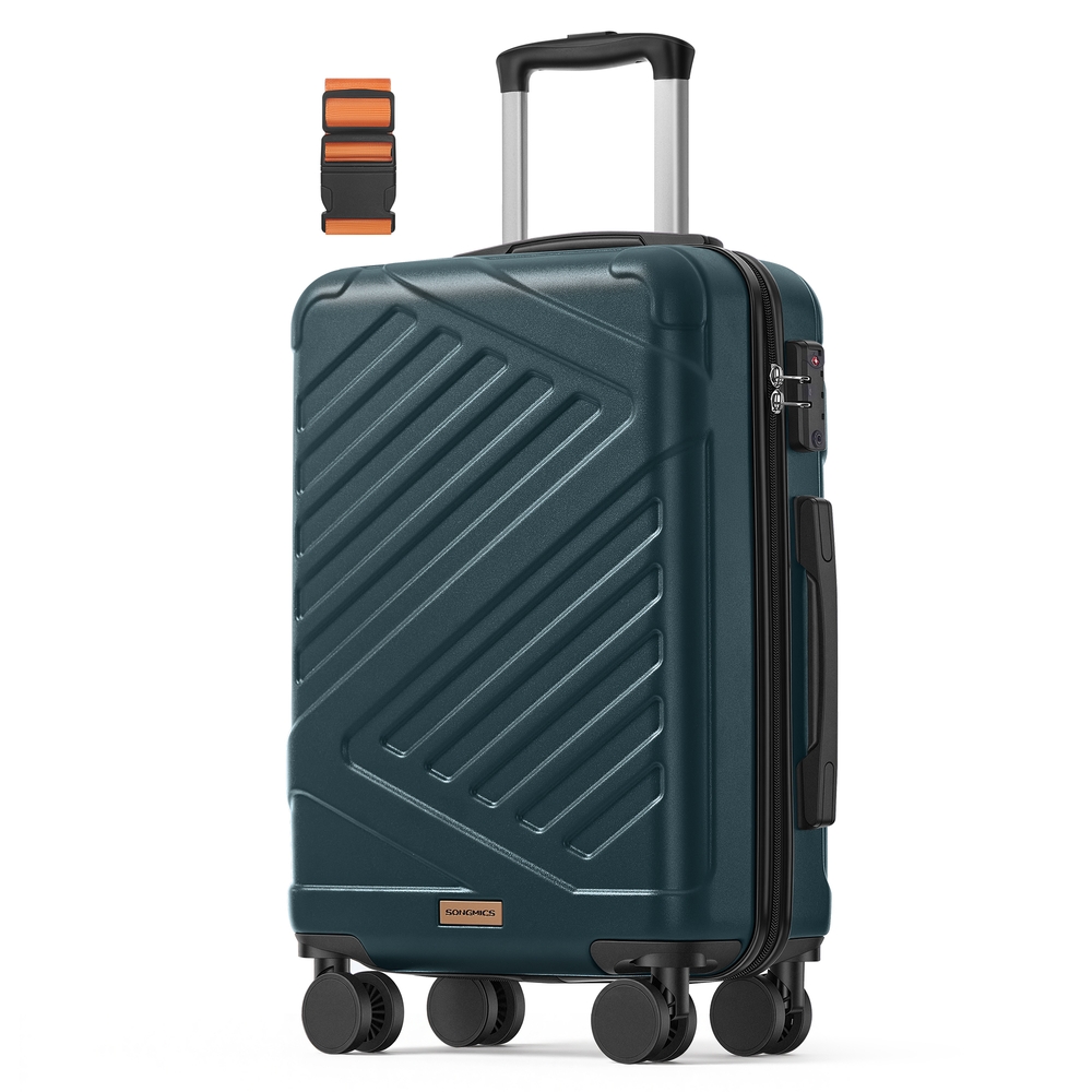 ALROSI Cabin Hard Shell Suitcase 55 cm - Slate Teal