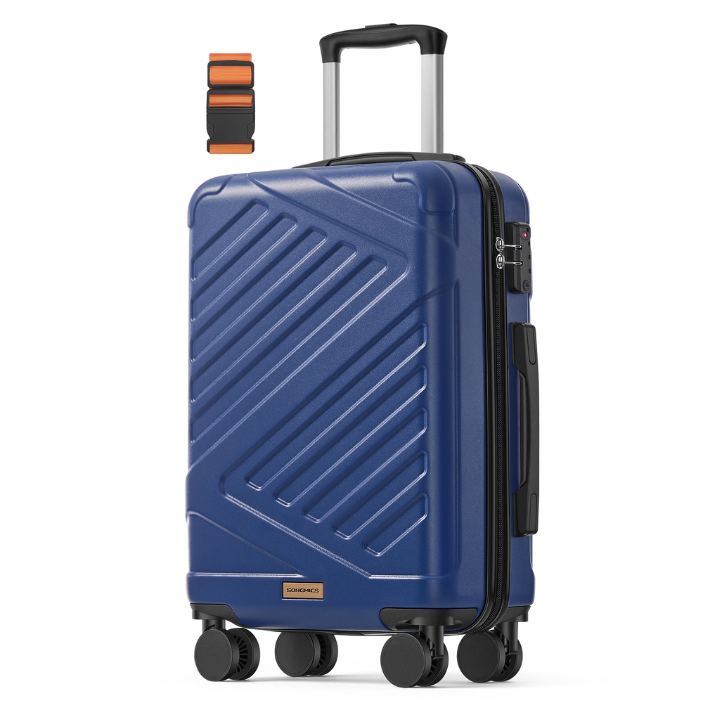 ALROSI Cabin Hard Shell Suitcase 55 cm - Bijou Blue
