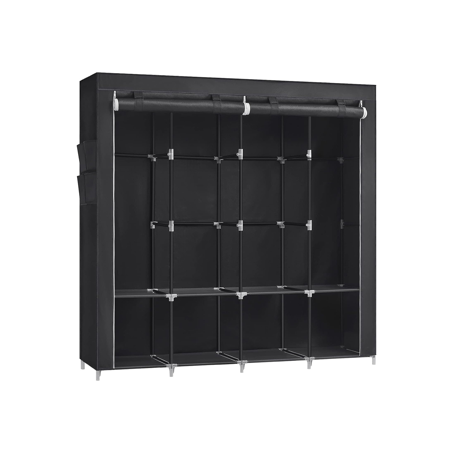 Clothes Wardrobe with Fabric Cover
