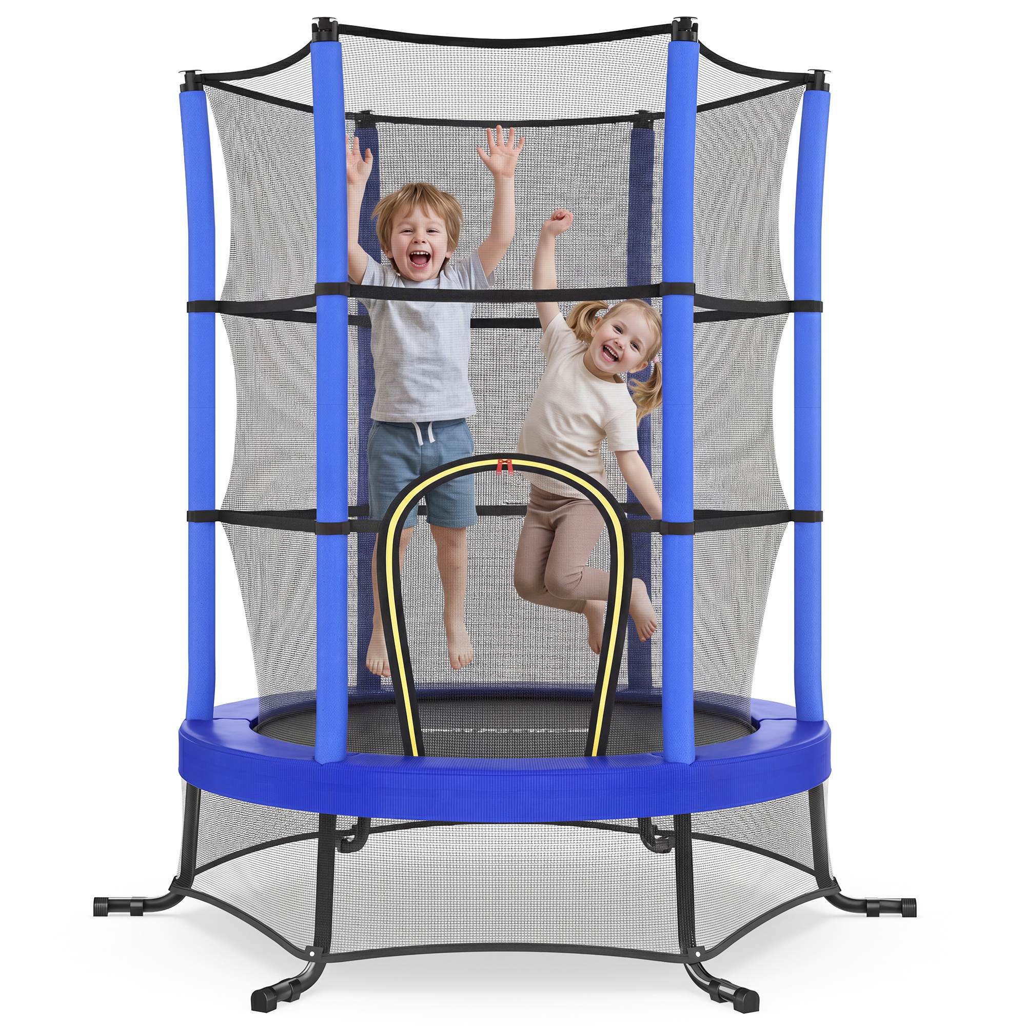 ARCORI 6 ft Kids Trampoline with Safety Enclosure - Blue