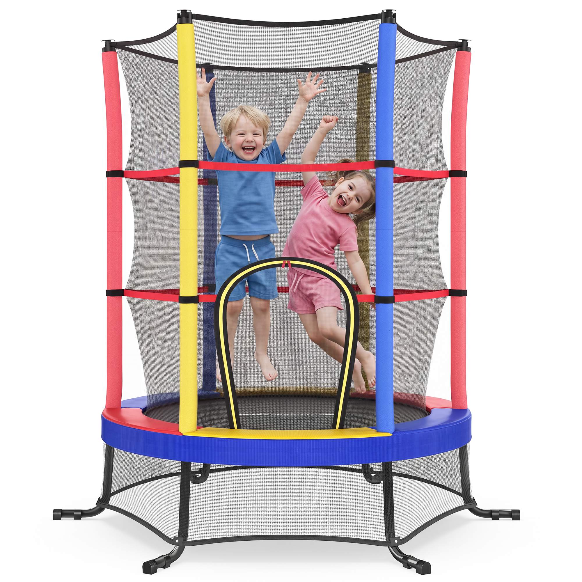 ARCORI 6 ft Kids Trampoline with Enclosure - Multicolour