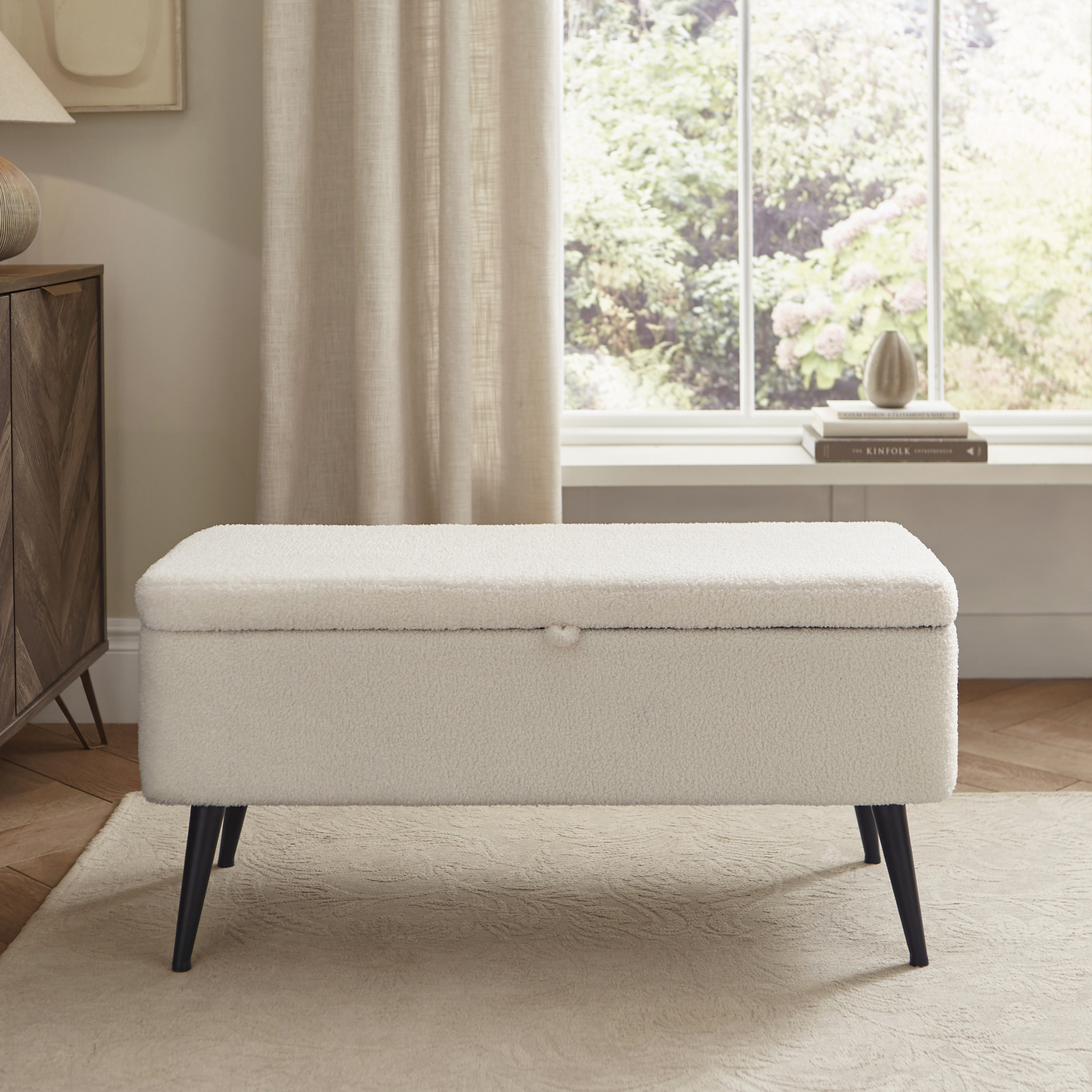LANA Storage Ottoman - Cream