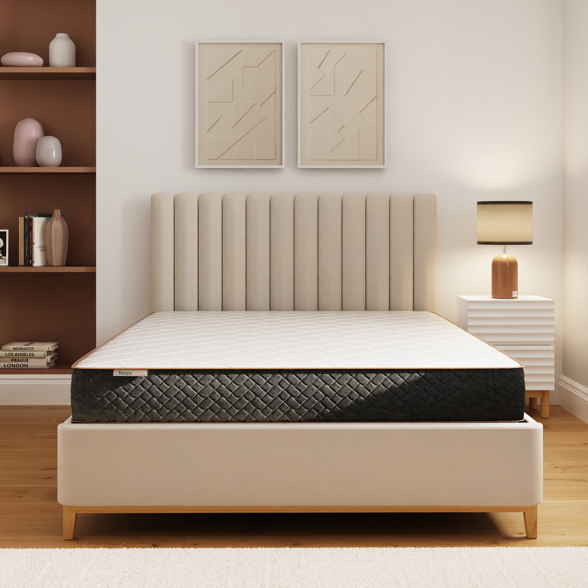 Small Double Mattress - TAWSE 4ft Pocket Sprung Mattress White