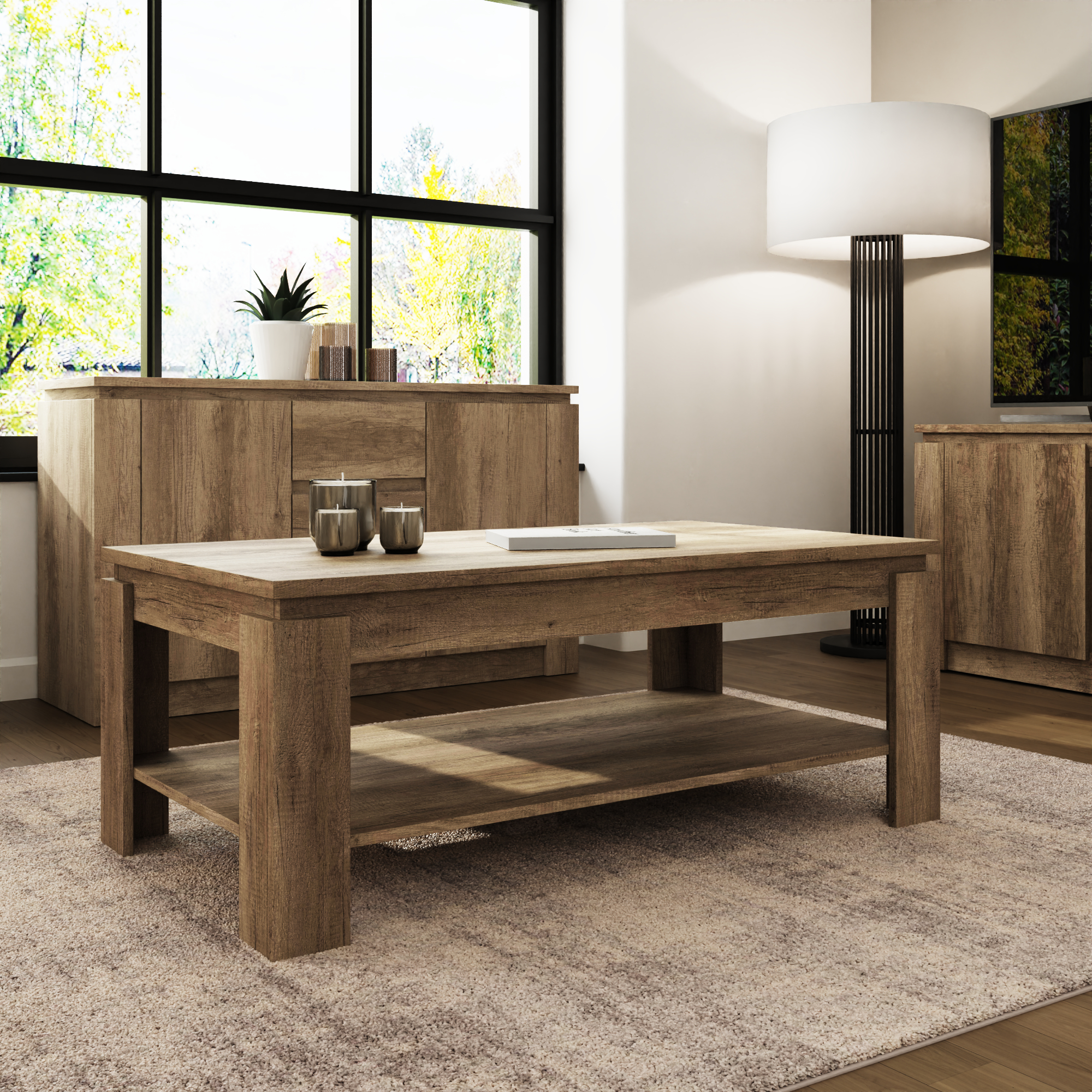 Canyon Oak Coffee Table