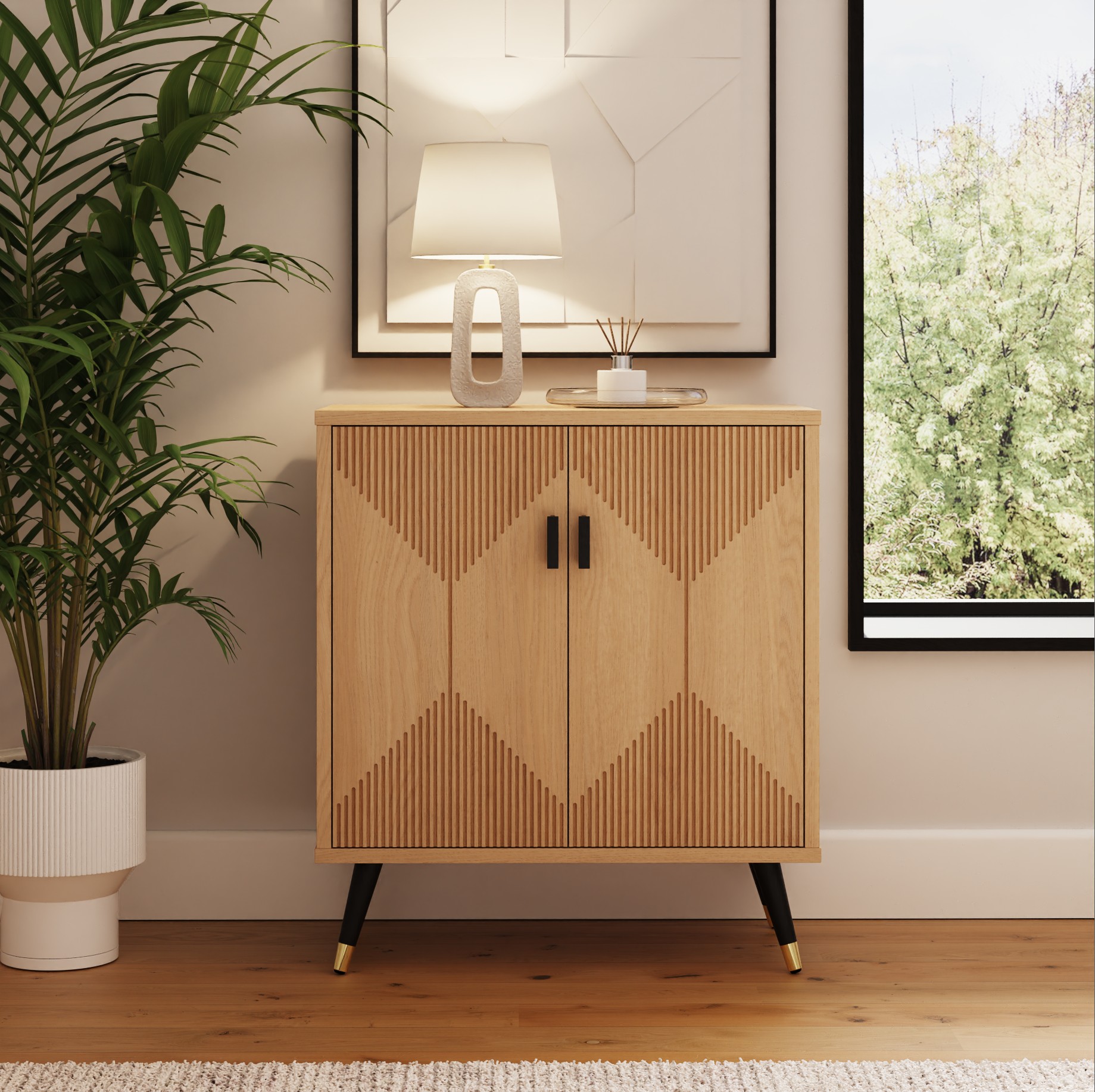AURELIA Accent 2 Door Sideboard - Oak
