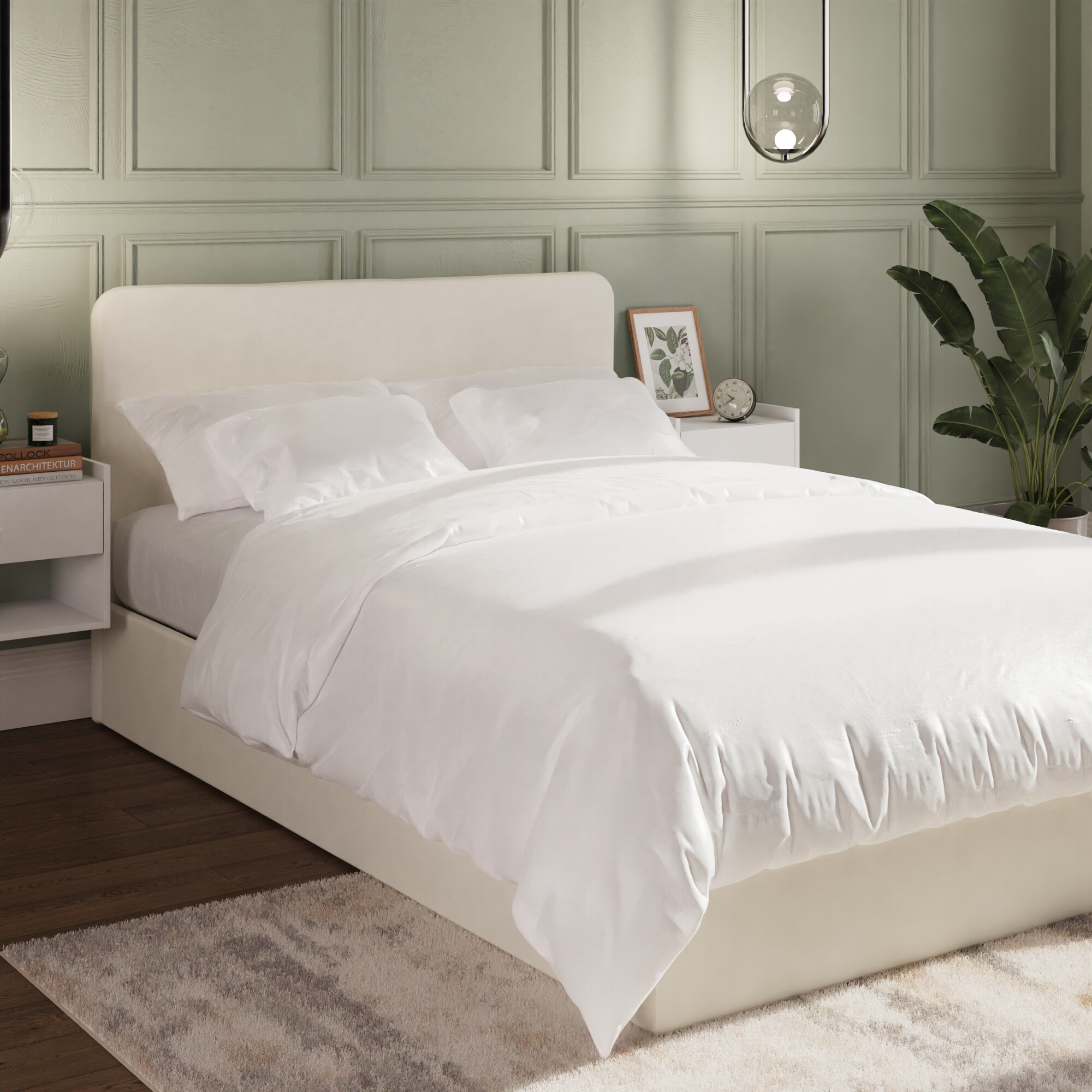 Double Bed - CHESWICK 4ft6 Ottoman Natural