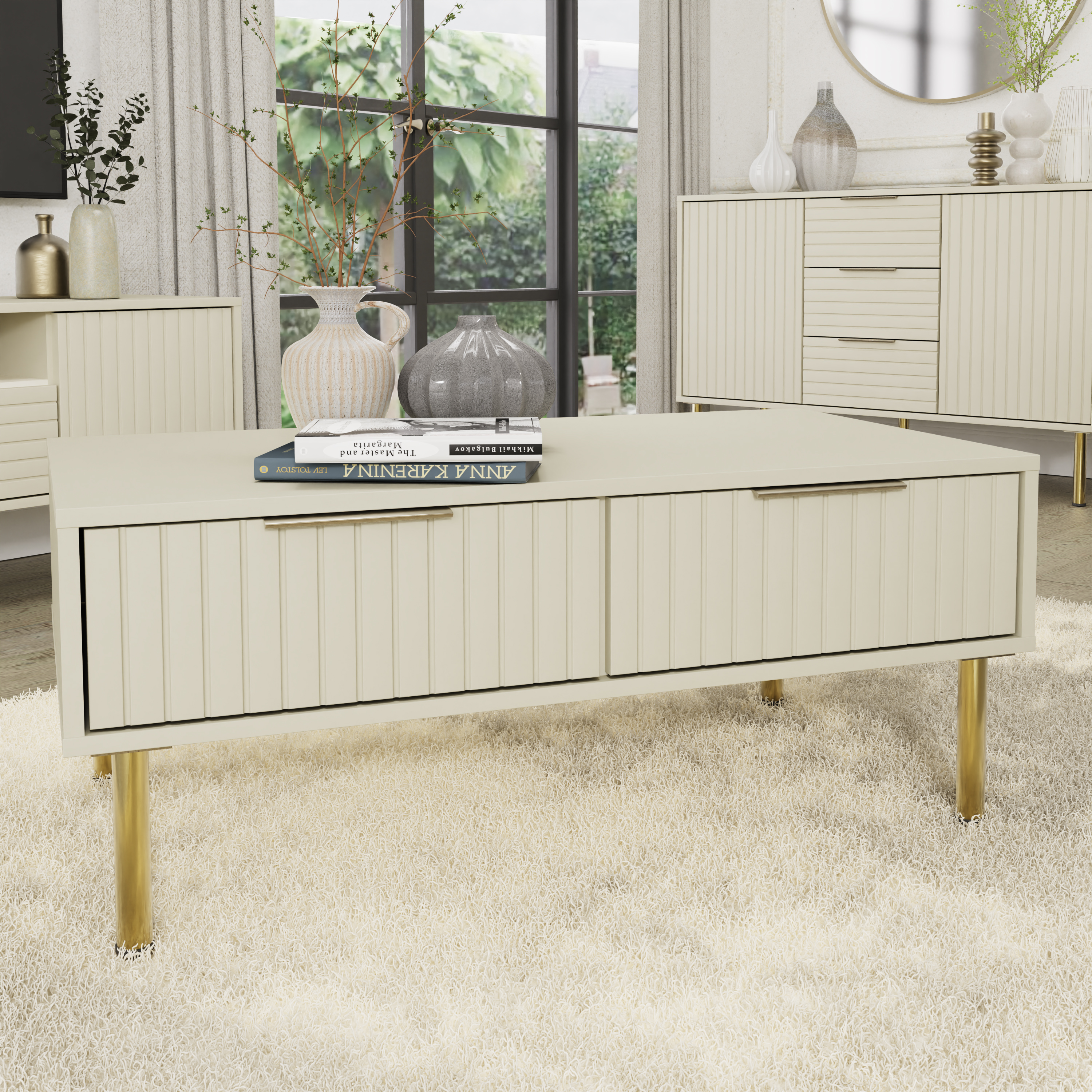 NIVARA Coffee Table Ivory