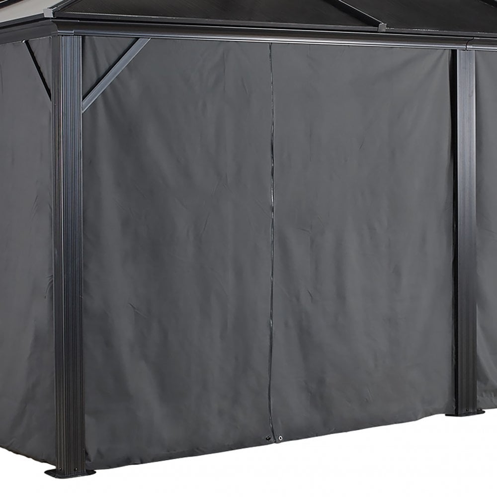 MONTERO Sojag Gazebo Curtains Polyester 3m x4.9m - Charcoal