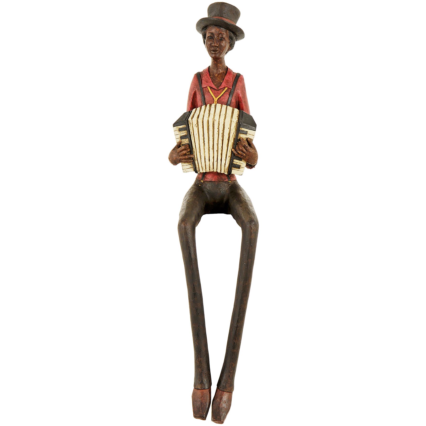 Sitting Jazz Band Squeeze Box - Brown