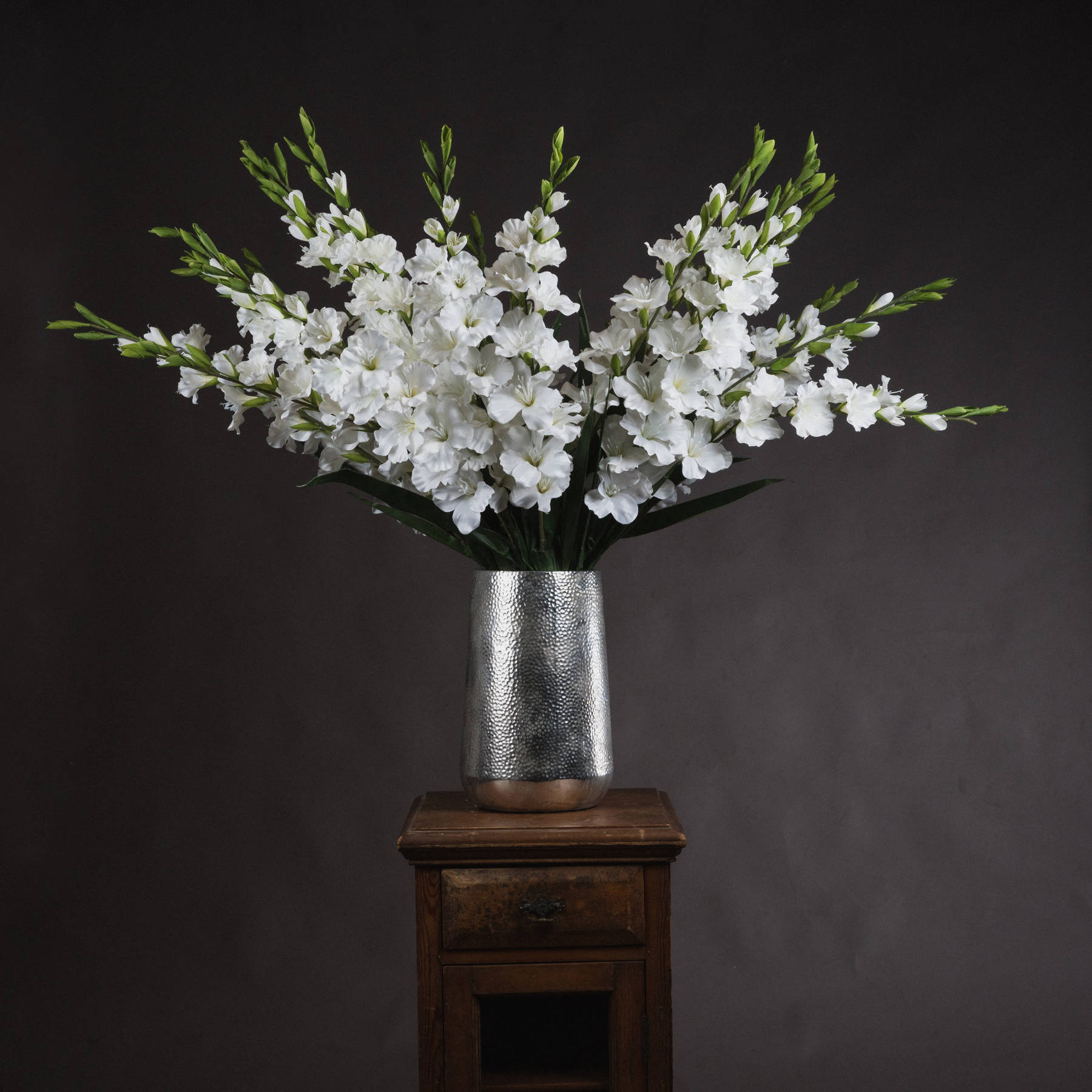 Artificial Flowers Gladioli - White