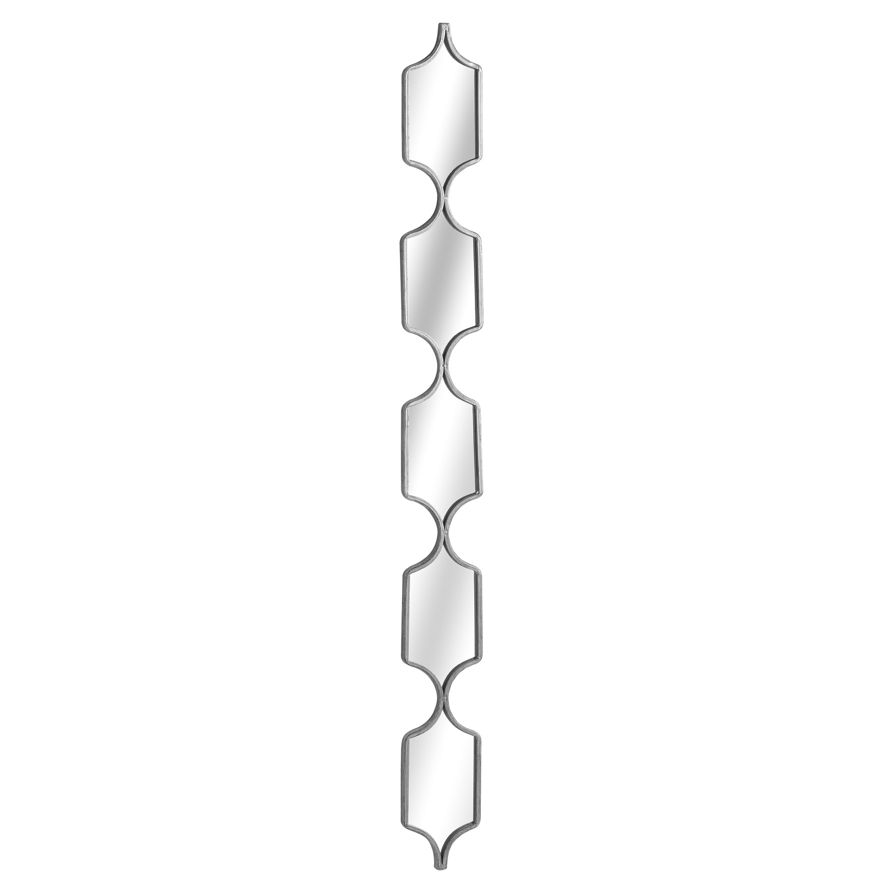 Decorative Hanging Collage Mirror In Silver - Square