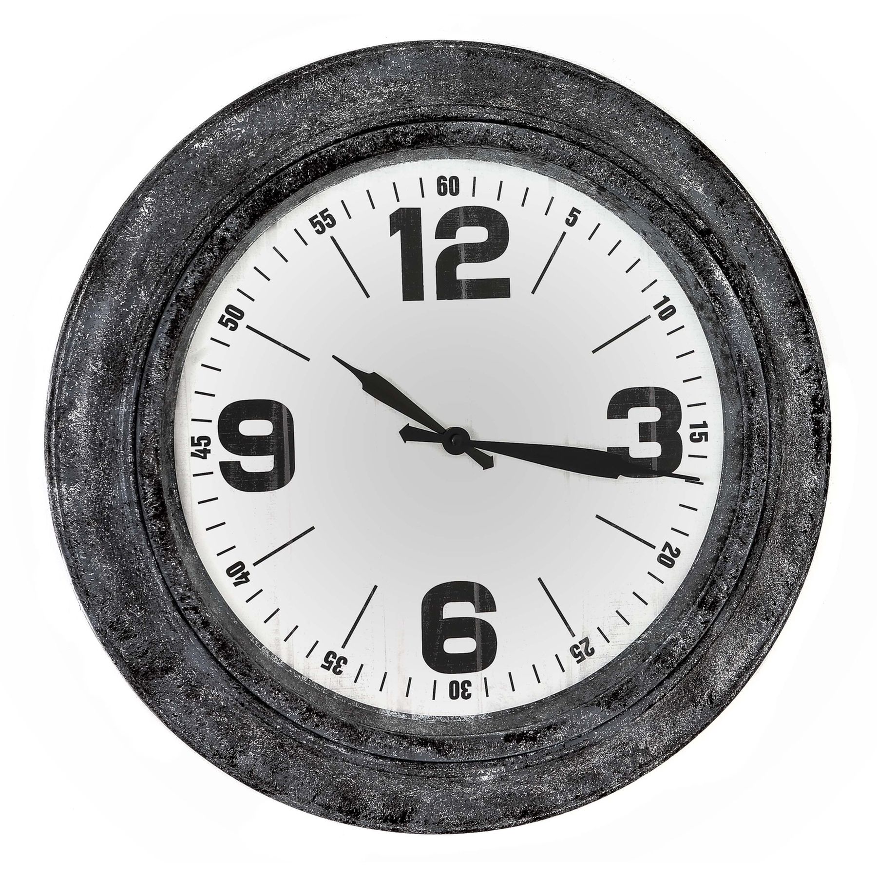 Roco Wall Clock - Silver