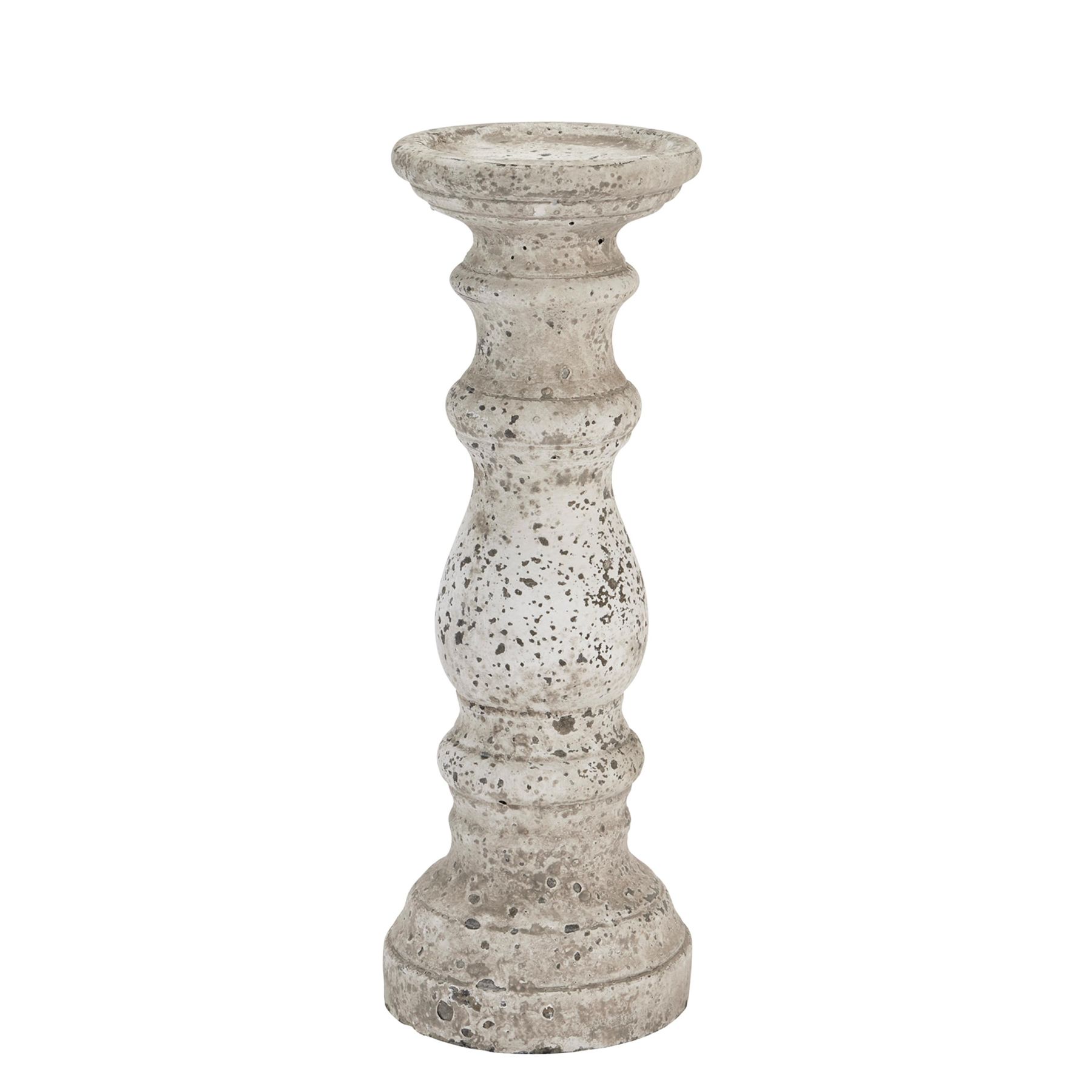 Classic Design Stone Ceramic Column Candle Holder