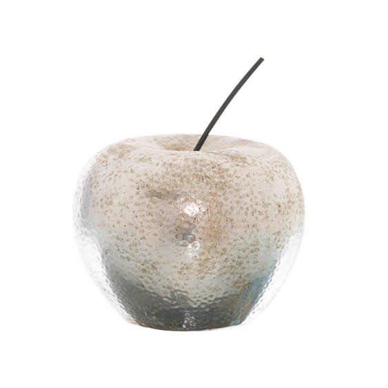 Apple Ornament - Silver